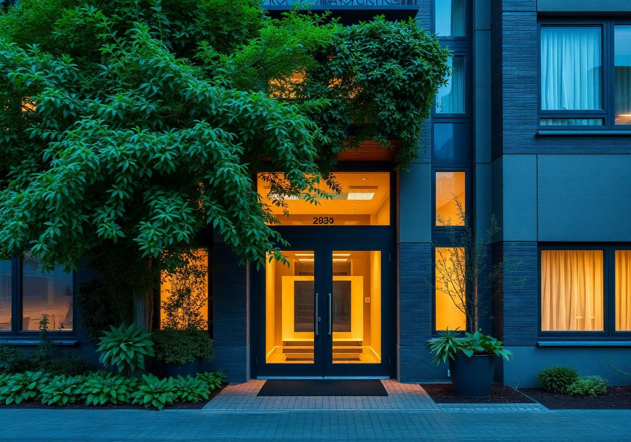 Appartementencomplex entree